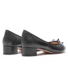Zwarte leren ballerina's