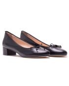 Zwarte leren ballerina's