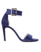 Sandali in pelle di coccodrillo marino - tacco 8,5 cm