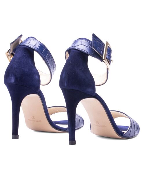 Sandali in pelle di coccodrillo marino - tacco 8,5 cm