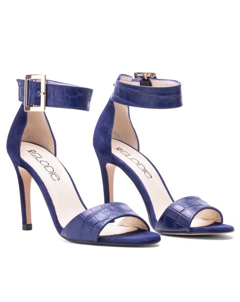 Sandali in pelle di coccodrillo marino - tacco 8,5 cm