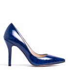 Marineblaue Lederpumps Josy - 9,5 cm Absatz