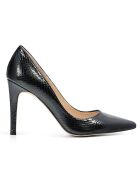 Julia Pumps aus schwarzem Leder mit 9,5 cm Absatz