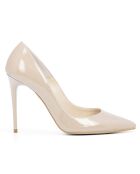 Pumps Sarah in pelle beige - tacco 10 cm