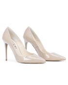 Pumps Sarah in pelle beige - tacco 10 cm