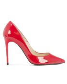 Rote Lederpumps Sarah - 10 cm Absatz