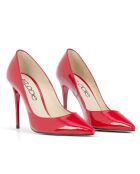 Rote Lederpumps Sarah - 10 cm Absatz
