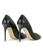 Escarpins en Cuir Sarah noirs - Talon 10 cm