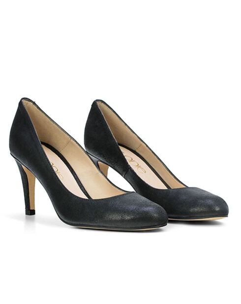 Escarpins en Cuir Brigitte noirs - Talon 6 cm