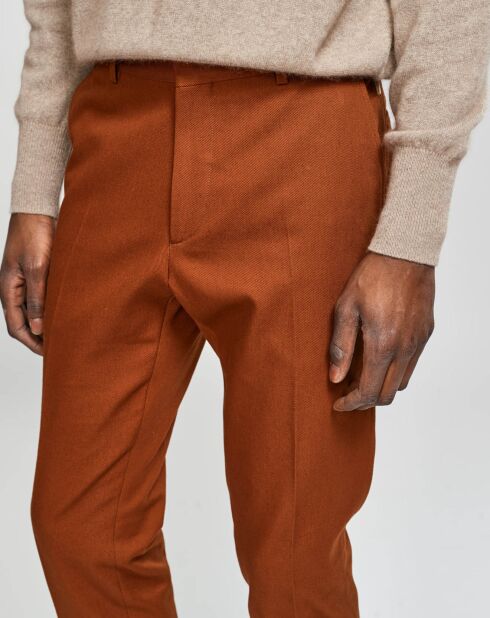 Pantalon Frush orange cendré