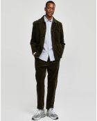 Chemise slim Glenh à fines rayures bleu/blanc