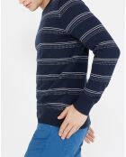 Pull en Coton & Laine Rumoti bleu marine