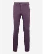 Pantalon ajusté en Coton Metri Ville violet