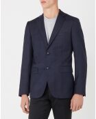 Veste de costume 100% Laine Monza Vume bleu foncé