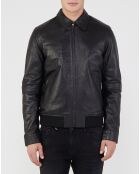 Veste 100% Cuir Tuir noir