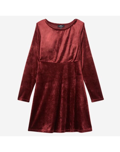 Robe en Velours Yassa Bis bordeaux