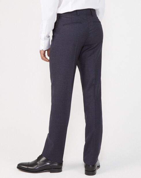 Pantalon de costume 100% Laine Massa Cerutti bleu nuit