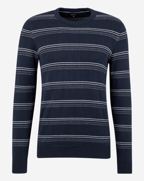 Pull en Coton & Laine Rumoti bleu marine