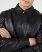 Veste 100% Cuir Tuir noir