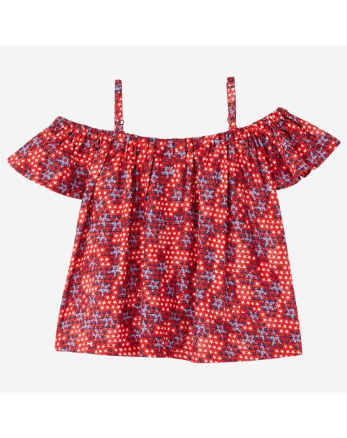 Tchao Vol rotes Top mit Sternenprint