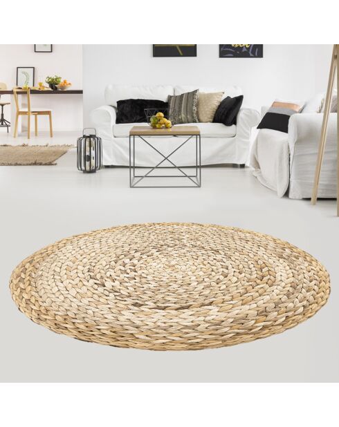 Tapis vinyle Nizar beige - D.100 cm