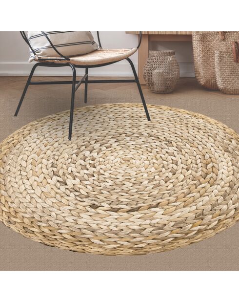 Tapis vinyle Nizar beige - D.100 cm