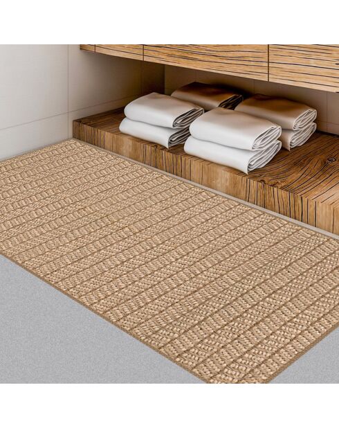 Tapis vinyle Chef marron - 50x140 cm