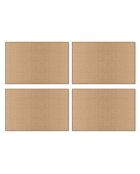 4 Sets de table Luxor beiges - 30x45 cm