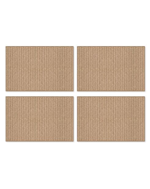 4 braune Tischsets Chef - 30x45 cm