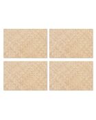 4 Sets de table Sétif beiges - 30x45 cm