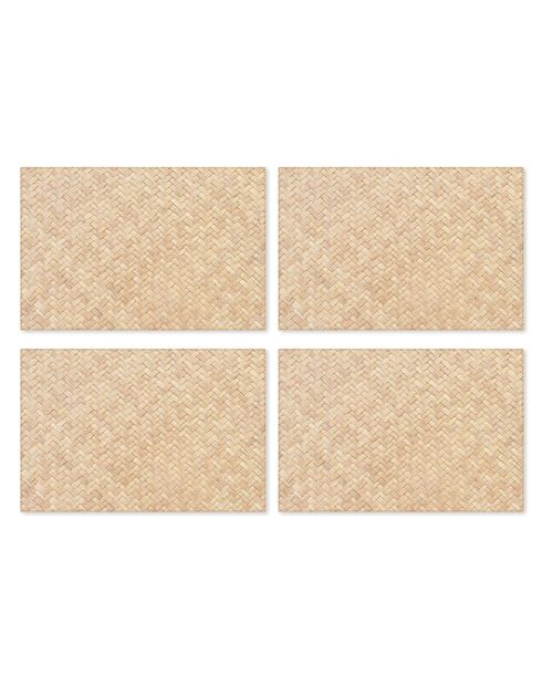 4 beige placemats van Sétif - 30x45 cm