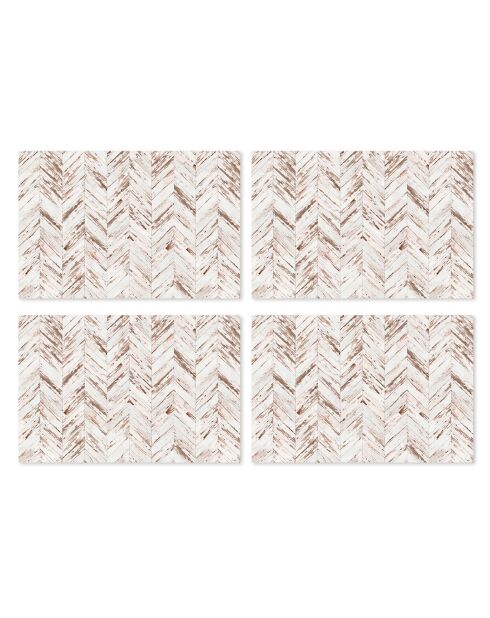 4 Sets de table Montreal multicolores - 30x45 cm