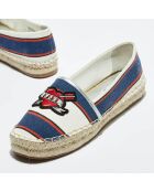 Espadrilles Kamini marineblau/weiß