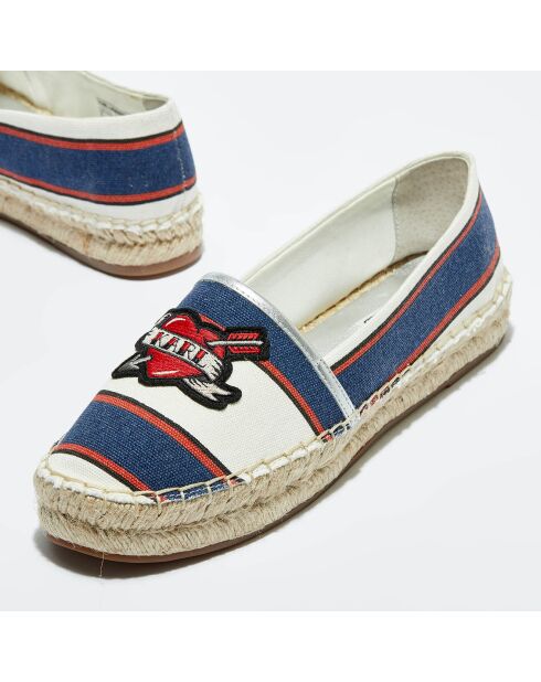 Espadrilles Kamini marineblau/weiß