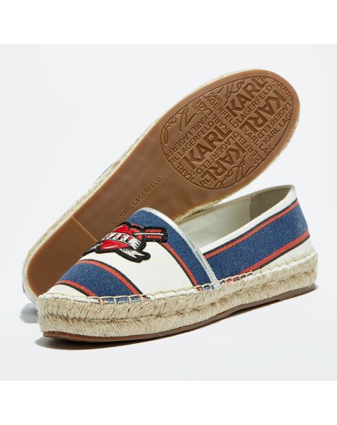 Espadrilles Kamini marineblau/weiß