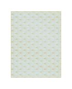 Tapis vinyle cristal bleu multicolore - 200x266 cm