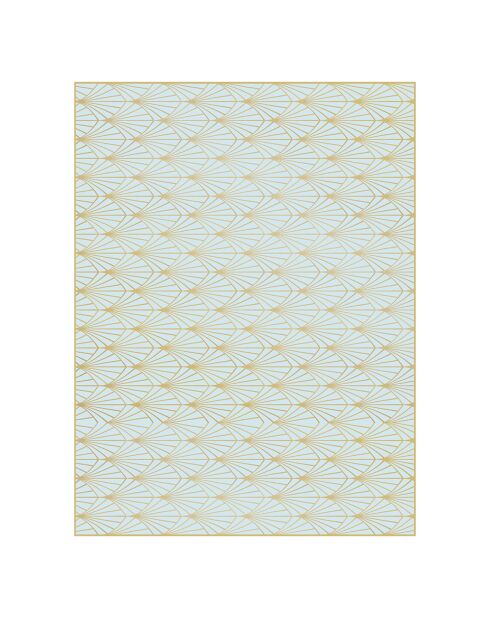 Tappeto vinilico in cristallo blu multicolore - 200x266 cm