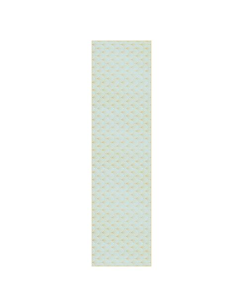 Tapis vinyle cristal bleu multicolore - 80x300 cm