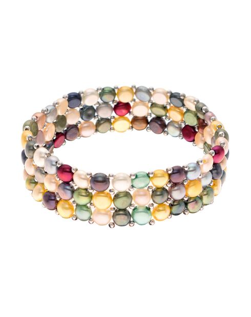 Bracelet Perles d'Eau Douce multicolores
