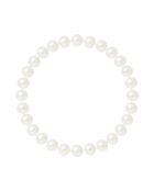 Braccialetto portafortuna in perle d'acqua dolce bianche naturali