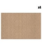 4 Sets  de table Chef marron - 30x45 cm