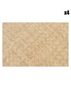 4 Sets de table Sétif beiges - 30x45 cm