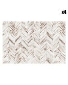 4 Sets de table Montreal multicolores - 30x45 cm