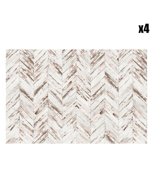 4 Sets de table Montreal multicolores - 30x45 cm