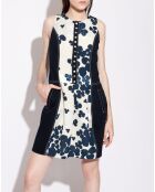 Robe Daria bleu/écru