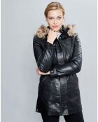 Veste en Cuir Annie noire