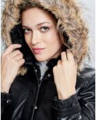 Veste en Cuir Annie noire