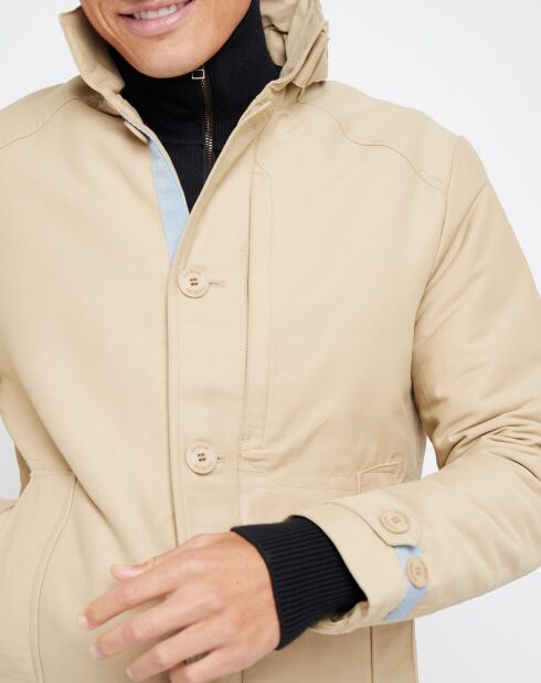 Beige regenjas van Jades