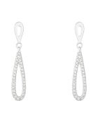 Boucles d'oreilles Pendants Subliminales Diamants 0.22 ct Or Blanc