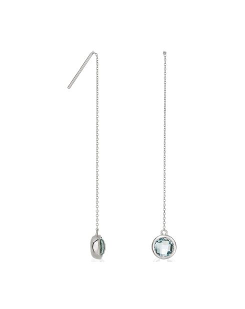 Boucles d'oreilles Cascade Azul Topazes 0.69 ct Or Blanc